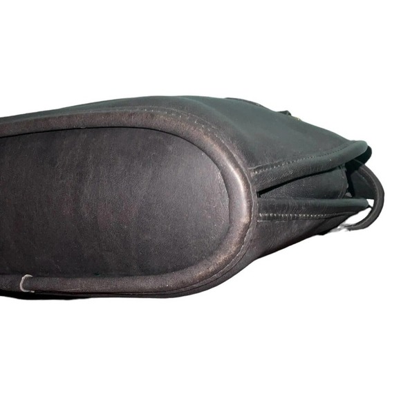 COACH VINTAGE Petit Pelham Zip BLACK LEATHER DOMED BAG 9959 Made In USA - Picture 8 of 16